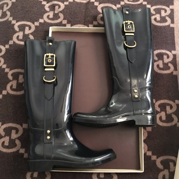 COACH Rain Boots *Like New* - Picture 3 of 7